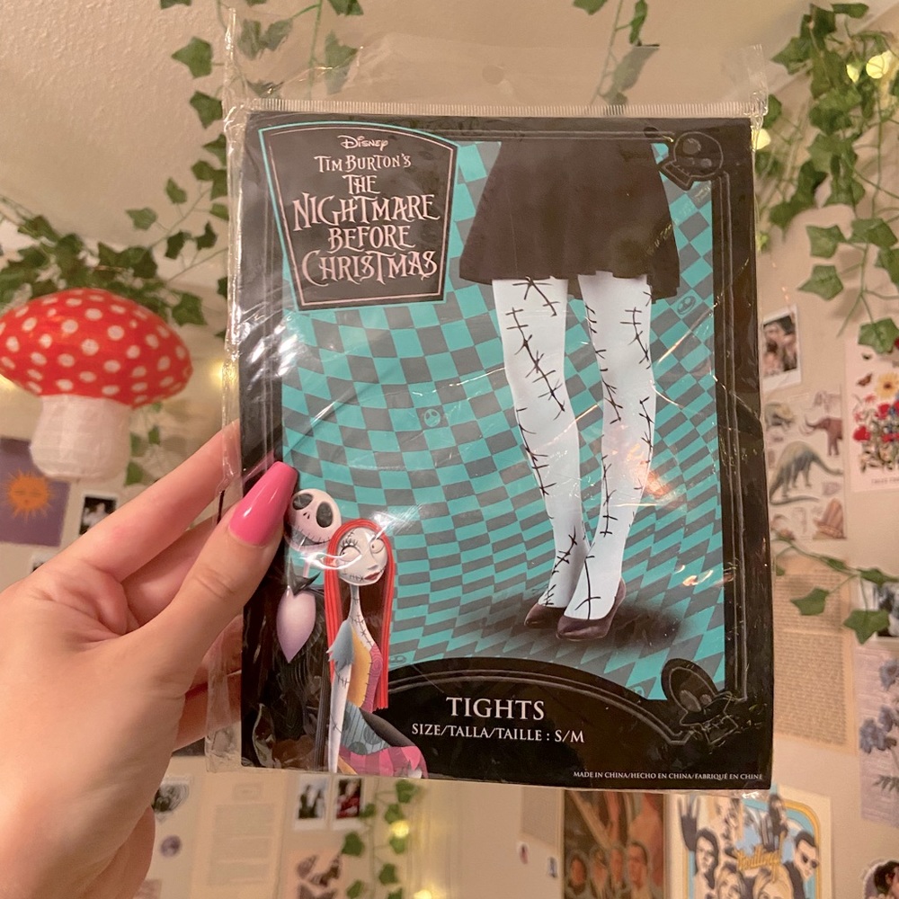 NWT Sally Nightmare Before Christmas Tights Cosplay